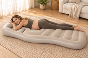 Maternity cushion with a model lying on her front